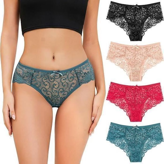 Culotte Sexy En Dentelle Sous-vêtements Transparents Pour Femmes En