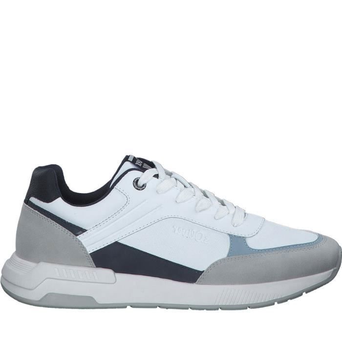 Baskets - S.OLIVER - 5-13603-30 100 - Blanc - Homme - Lacets - Plat Baskets - S.OLIVER - 5-13603-30 100 - Blanc - Homme - Lacets - Plat