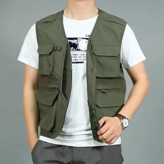Gilet militaire top homme