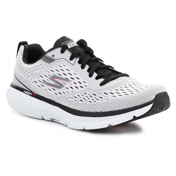 chaussures de running - skechers - go run pure 3 - blanc