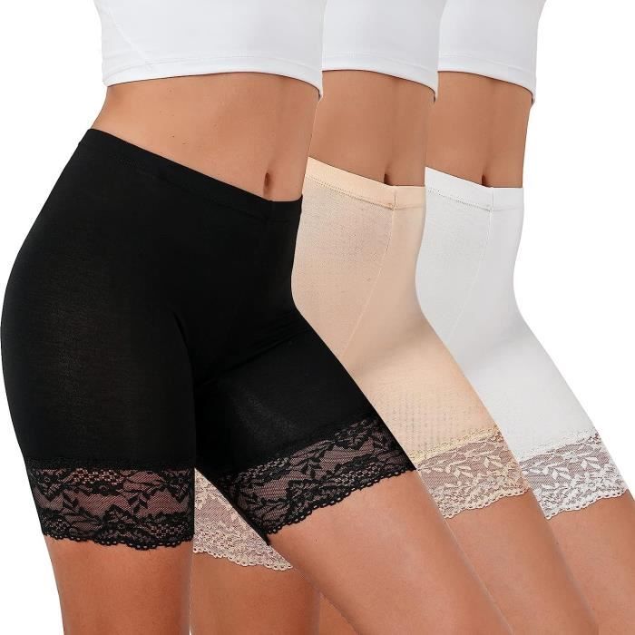 CULOTTE SLIP Shorty Cycliste Femme Panty Anti Frottement Short sous Calecons Courts Dentelle Bistre Bistre Cdiscount Pret a Porter