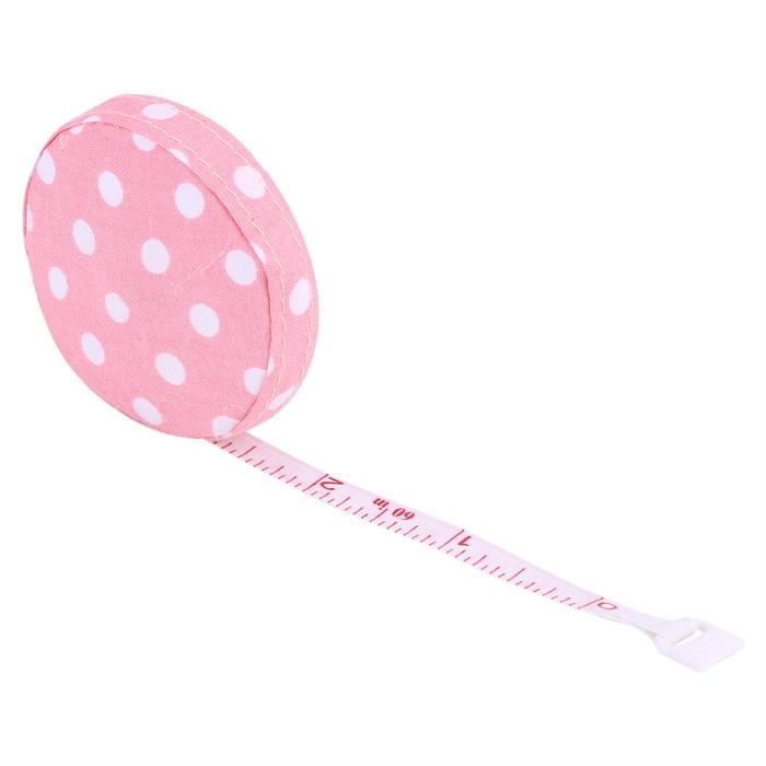 Mètre Ruban Rétractable 1,5m - Pour Couture, Prise De Mesures Corporelles, Bricolage - Couleur Aléatoire - 12