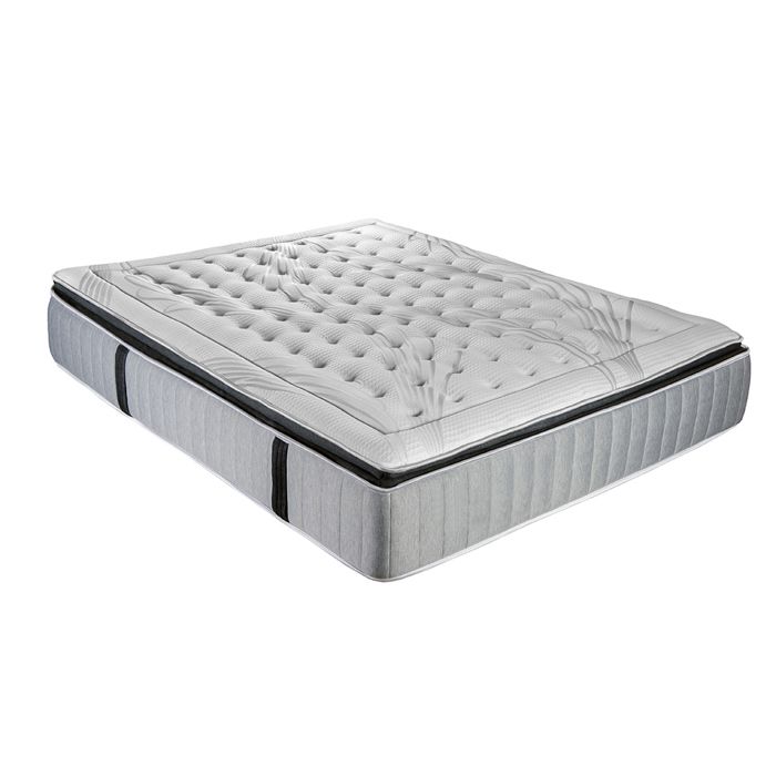 Pack Phigalie 90x190 cm Matelas Ressorts ensachés + Sommier + Accessoires