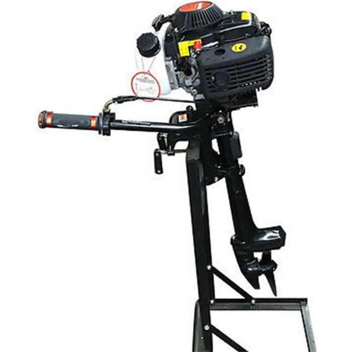Moteur hors-bord 2 temps 3,5 CV avec essence 1,3 l Moteur 49 cc Système de refroidissement de l'eau Moteur de bateau pour bateau pneumatique, bateau de pêche, hélice
