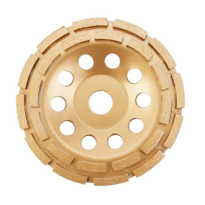 Disque 125 Beton SHDIATOOL Disque Diamant à Meuler Diamant Meule Double Disque Poncage Beton