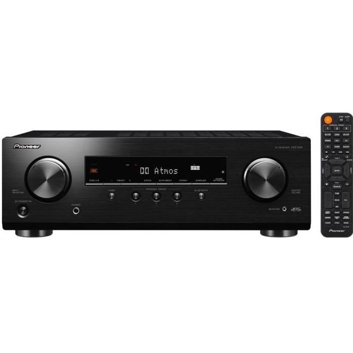 PIONEER VSX-534 Noir - Ampli-tuner home cinéma 5.1 - 135W/canal - Dolby  Atmos/DTS:X - 5x HDMI 4K HDCP 2.2 - Tuner FM/DAB - Bluetooth - Cdiscount TV  Son Photo