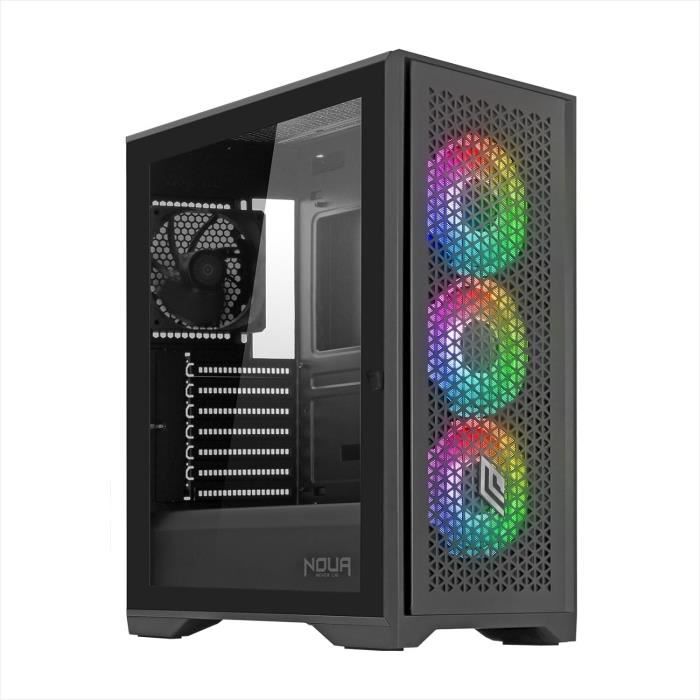 Boîtier PC ATX 5 ventilateurs PWM ARGB préinstallés Support de radiateur 360 mm Type-C Gaming 270 Vue complète Verre trempé Tour moyenne Pure White