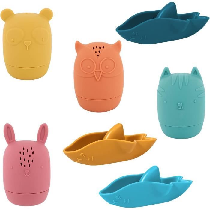 Jouets de Bain - AMOUNE - Toboggan Petit Canard Jaune - 48 pièces - 3 ans et plus - DIY amusant Jouets de Bain - AMOUNE - Toboggan Petit Canard Jaune - 48 pièces - 3 ans et plus - DIY amusant