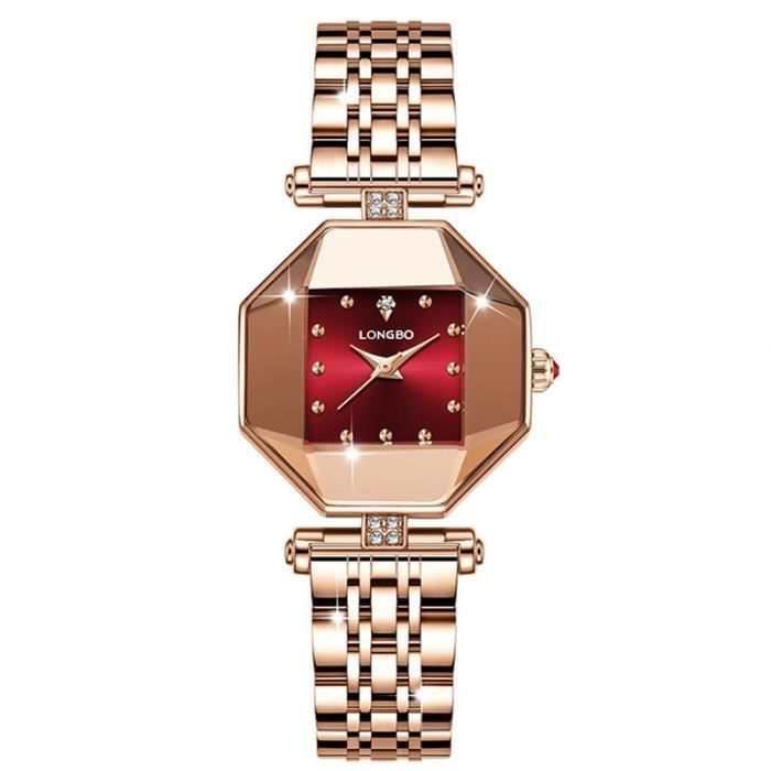 SHARPHY Montre femme de luxe quartz mode diamant étanche bracelet