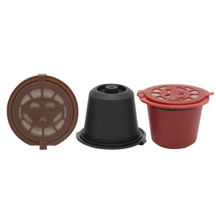 3 PièCes Capsule Expresso RéUtilisable Rechargeable pour Machine à Café Nespresso Capsule