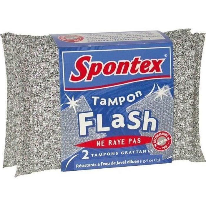 Lot de 2 tampons Flash - grattants sans rayures