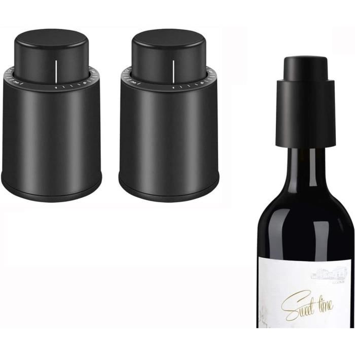 Pompe à vin Pompe à vide en acier inoxydableUtilisée pour la conservation  du vin, la pompe à vin est utilisée pour éliminer l'air et la conservation  du vin sous vide, avec 4