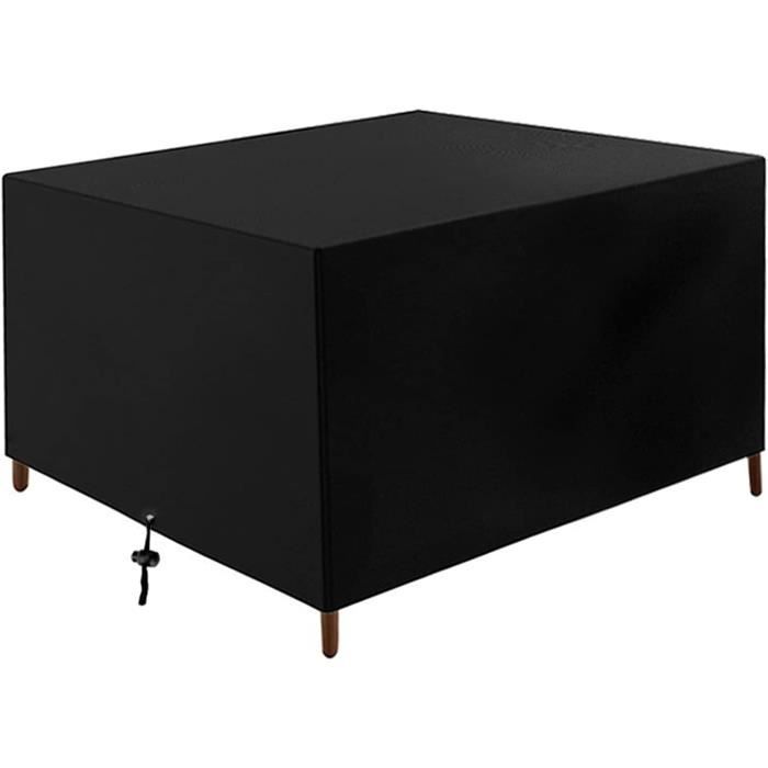 Housse De Protection Rectangulaire Imperméable Et Anti-UV En Oxford 210D Pour Coffre De Jardin - 3 Tailles, Avec Cordon De Serrage Et Sac De Rangement