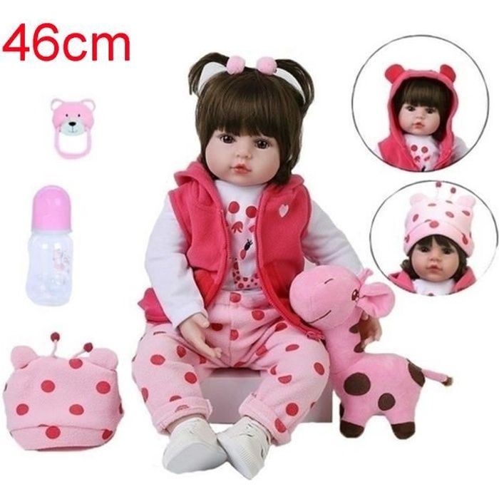 Poupon Poupee bebe 12 pouces interactive silicone Doll nouveau-ne enfant  Mignonne Jouet playmate Cadeau-a1 - Cdiscount Jeux - Jouets