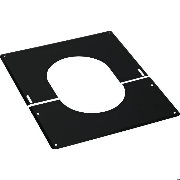 Plaque de finition - TEN - DUOTEN - 0 degrés à 30 degrés - Diamètre 200 mm - Noir