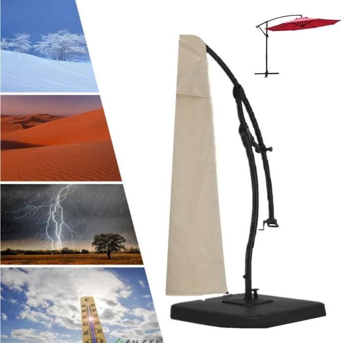 pieds de parasol et housses de protection