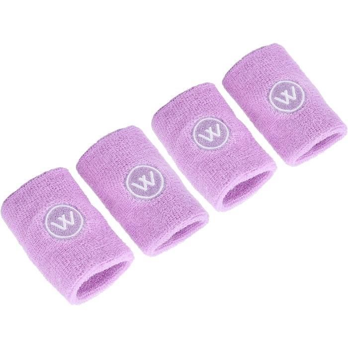Lot De 2 Bracelets De Sport WILLBOND En Coton Élastique - 15,2 Cm - Absorbant Transpiration - Pour Fitness, Course