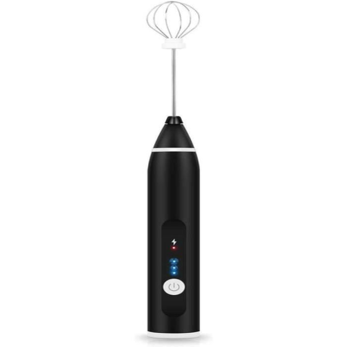 Barista Maison FITNATE Mousseur à Lait Électrique USB Rechargeable 3 Vitesses – Idéal Cappuccino, Latte & Chocolat Chaud