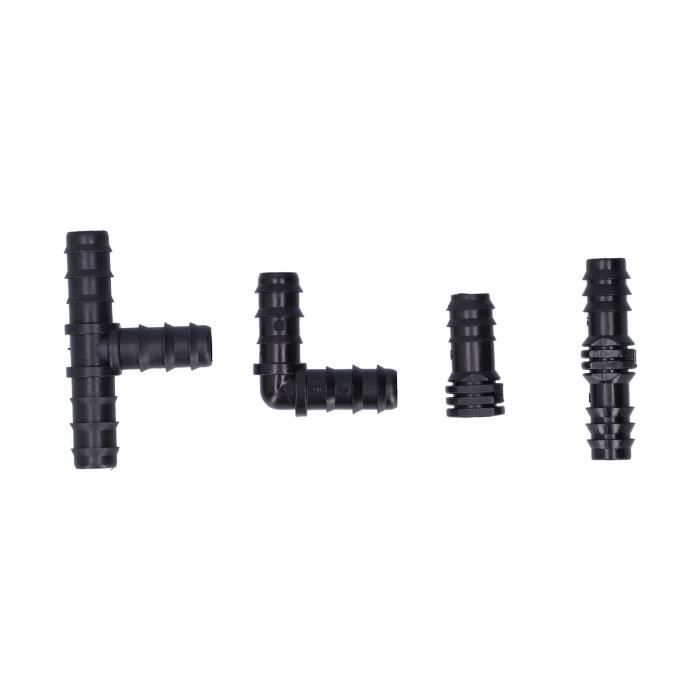 Connecteur En T Réducteur Pour Tuyau D'Arrosage - 25mm à 16mm (1" à 3/4" à 1/2") - Plastique POM - Lot De 2