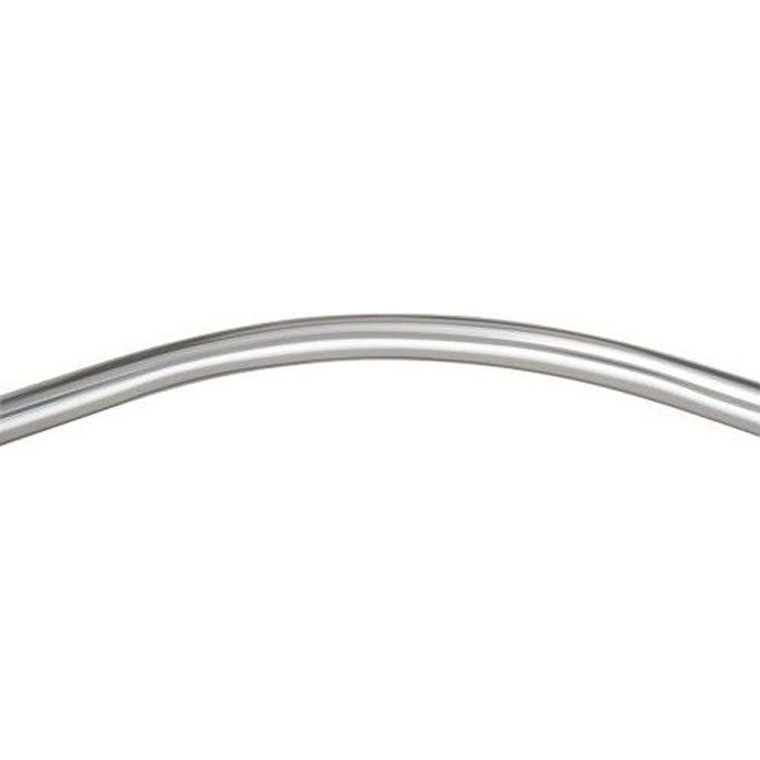 Barre de douche arrondie - WENKO - Aluminium inox - 80x80-90x90 cm - Brillant