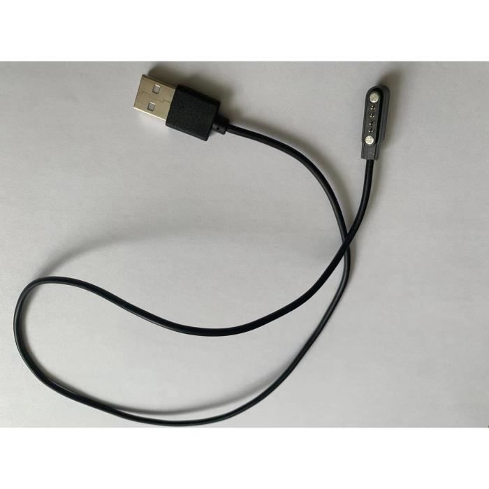 Câble Recharge Magnétique pour XTRADITECH Montre Connectée Double Bluetooth  SM005 - 4 Broches