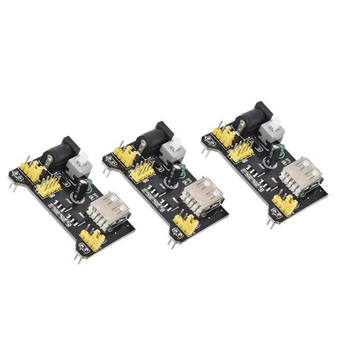 Module D'alimentation MB102 Pour Platine D'expérimentation - Double Sortie 3.3V/5V + Port USB - Plug And Play - 11