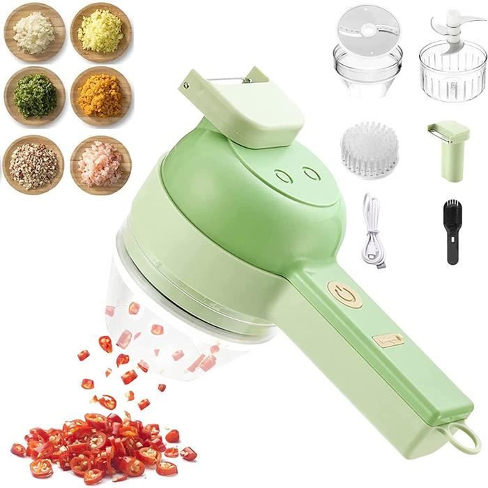 Ensemble De Coupe-légumes électrique 4 En 1, Hachoir à Ail Portatif | Leroy Merlin