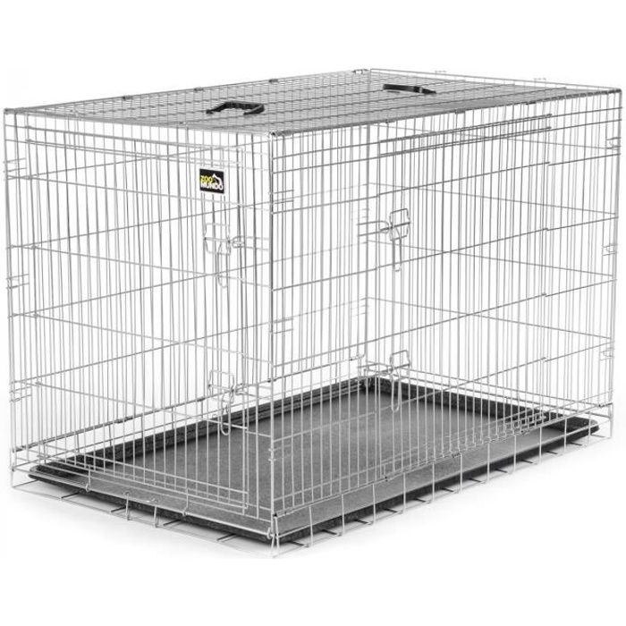 Meilleurs prix pour Cage pliable pour animaux - Zoomundo - XXL argentée - Gris - Petit - Chat/Chien