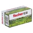 FISCHER - Cheville tous matériaux UX Green 6X35 avec collerette - fabriquée à base de matières premières renouvelables - Boîte de 40-1