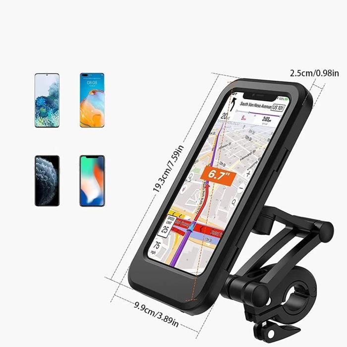 Support de téléphone GPS pour vélo, moto avec Housse étui étanche pour Wiko  Cink Peax 2 4.5 - Marque Yuan Yuan - Cdiscount Téléphonie