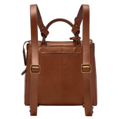 Sac à Dos FOSSIL En Cuir Vintage - Authentique, Noir, Occasion Mais Solide !