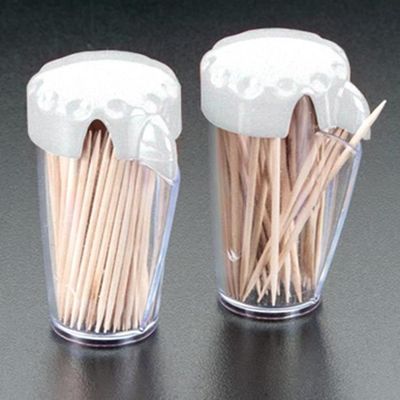 Cure-Dents En Bois - Lot De 24 Boîtes (1152 Pièces), Longueur ~6.5 Cm, Idéal Pour Apéritifs, Cocktails, Brochettes