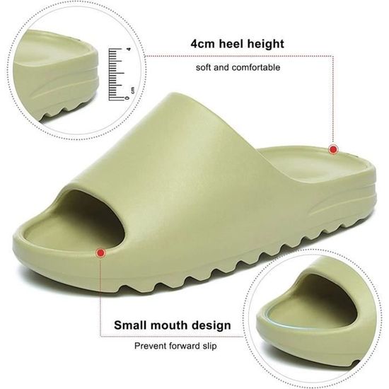 Pantoufles Sandales D'été Pour Femme/homme - Claquettes Maison Confortables, Antidérapantes, Ouvertes, Pour Piscine, Plage, Intérieur