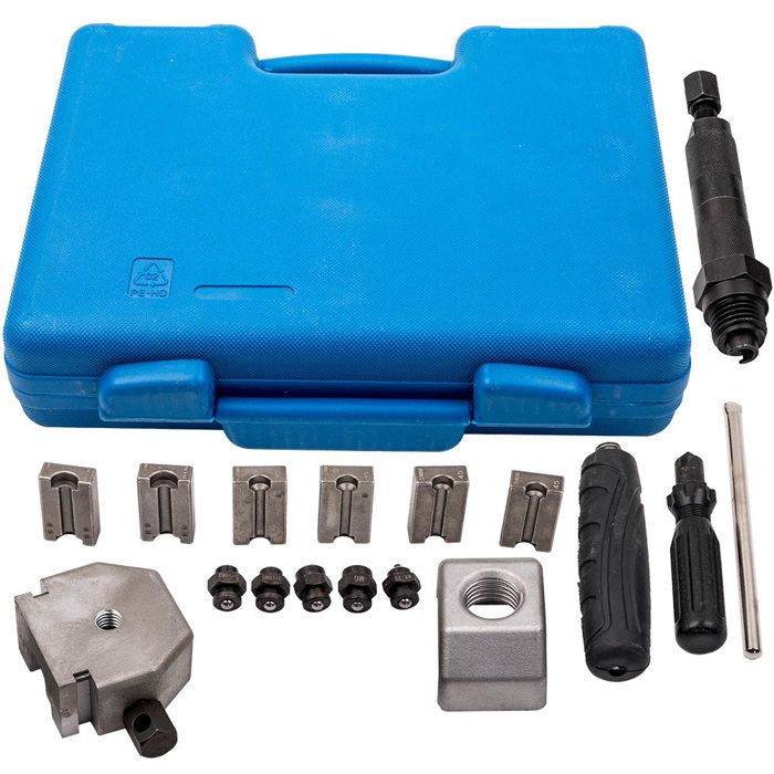 Kit Évaseurs Conduites Frein UVVRUR - 4 Pièces Avec Mallette - Pour Tubes 3/16" - Double Évasement SAE 45°