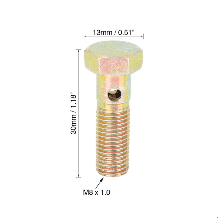 2pcs AN3 3/8-24 Thread Turbo Brake Line Double 31mm Banjo