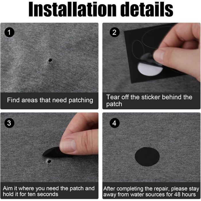 Patch Autocollant En Nylon Pour Rustine Pour Tentes, Sac à Dos, Stores, Bateaux Gonflables, Matelas Gonflable