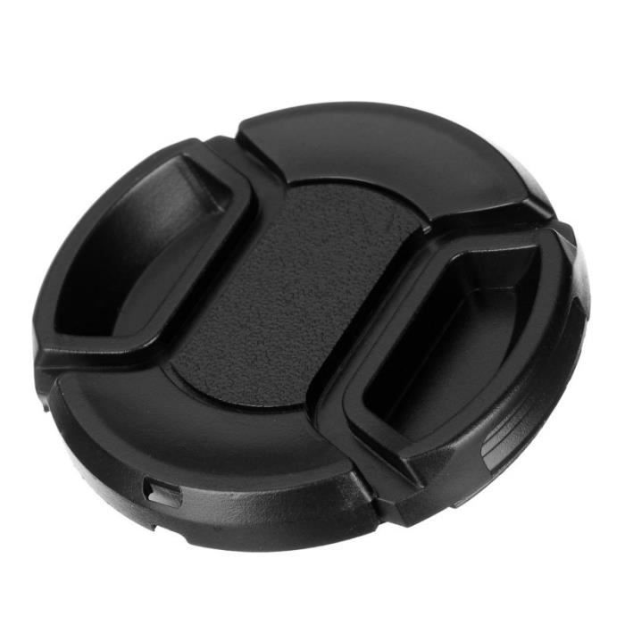 2 Cache-Objectif 52mm | Bouchon à Pincer | Avec Cordelette | Protection Contre Poussière & Rayures