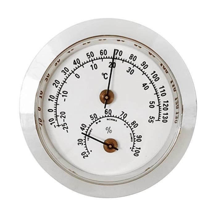 Thermomètre D'Intérieur Et D'Extérieur Sans Fil Décoratif En Métal Pour  Terrasse, Pas Besoin De Piles, 5 Cm, Hygromètre Therm[H1314]
