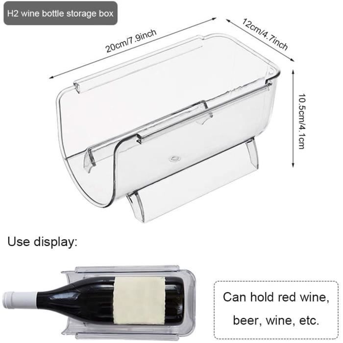 DBALL 3 Pièces Range Bouteille Frigo Range Bouteille vin Rangement Casier À  Vin Empilable Organisateur de Canettes de Bière pour Cuisine Rangement  Réfrigérateur Placard Bureau (3 Couleurs) : : Cuisine et Maison