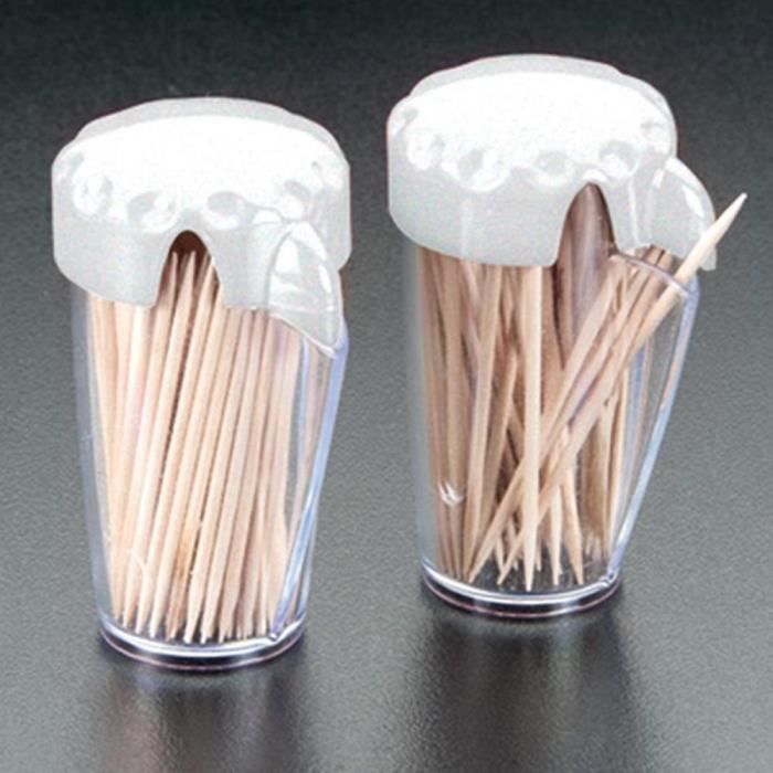Cure-Dents En Bois à Double Pointe – Boîte De 300 – Emballés Individuellement – Longueur 6,5 Cm – Pour Cocktails, Buffets, Usage Domestique - 12