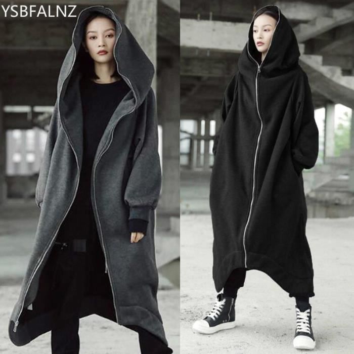 Manteau long avec best sale capuche pour femme