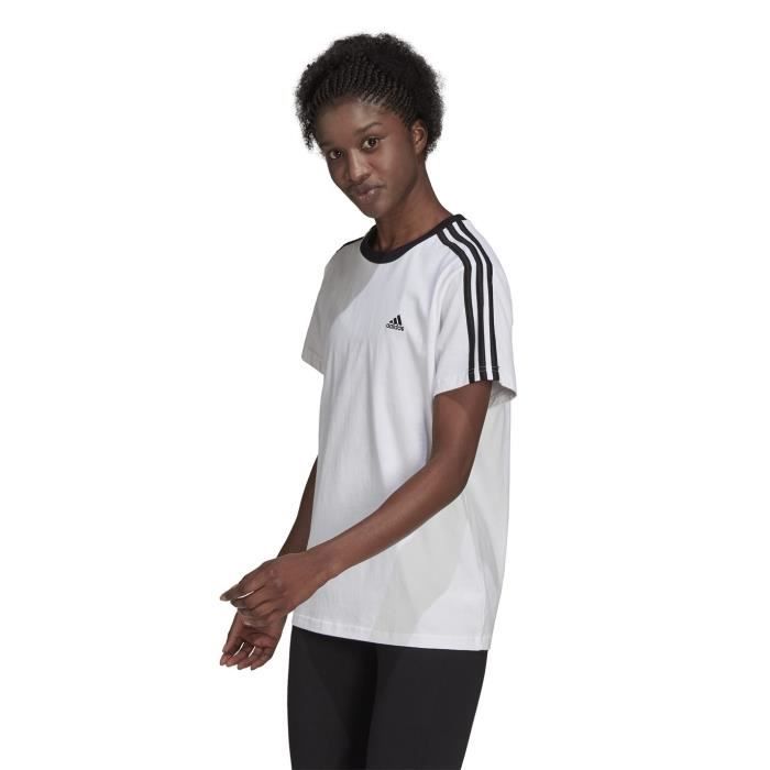 Tee shirt adidas femme blanc et noir 2025