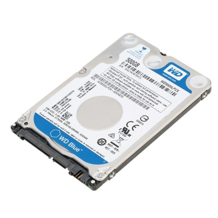 Disque Dur interne SSD sata 500GO WD Blue au format 2,5”/7 mm