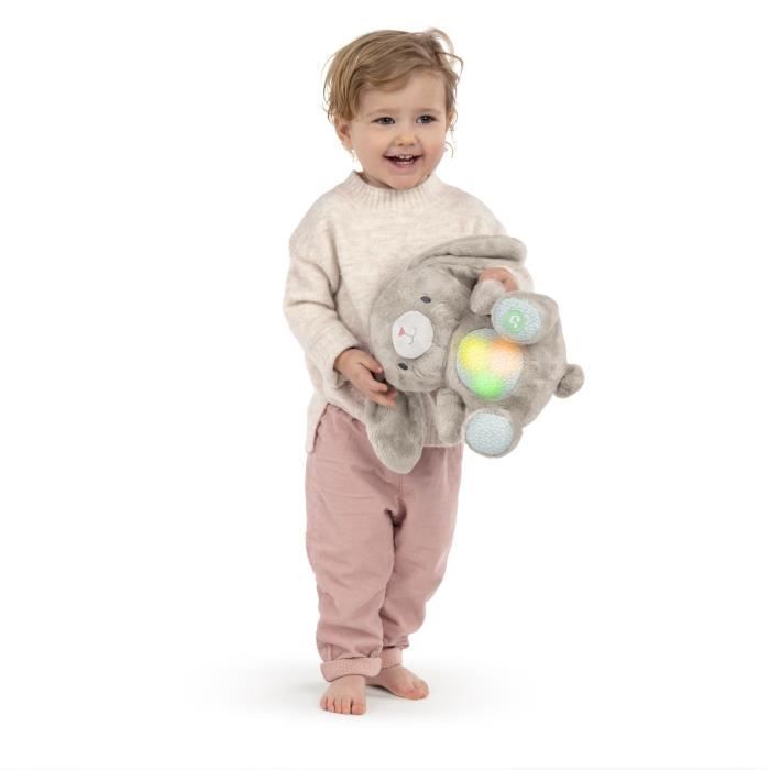 Doudou Couverture Sécurité CREVENT - Lapin Peluche Hochet Pour Nouveau-nés, Ultra Doux