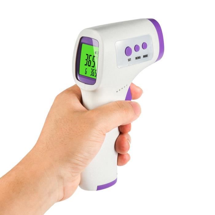 Thermomètre Frontal Infrarouge Sans Contact - Mode Frontale & Objets - Rapide Et Précis Pour Bébés Et Adultes