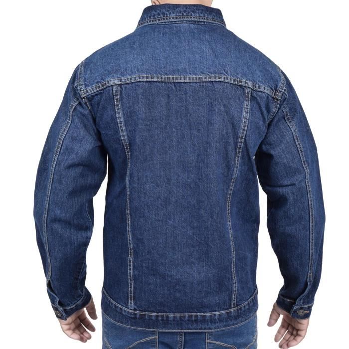 Veste en jean pour femmes Chic Chic imprimé trous déchiré longue jaquette Jacket patchwork Bouton Down poche longue manches manches longues manteau haut de gamme (Color : Blue, Size : Large Veste en jean pour femmes Chic Chic imprimé trous déchiré longue jaquette Jacket patchwork Bouton Down poche longue manches manches longues manteau haut de gamme (Color : Blue, Size : Large