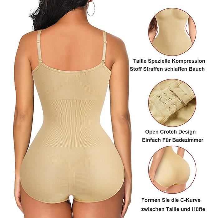 Body Sculptant Femme Gainant Ventre Plat - Shapewear Avec Soutien-Gorge - Faja Amincissante Lingerie Bodysuit