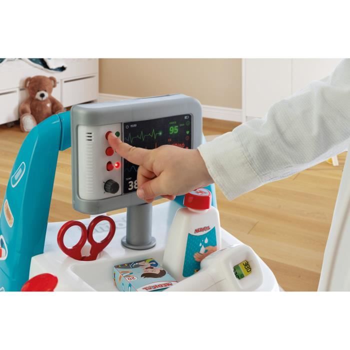 Cabinet Médical Smoby Triptyque Pliable – Jouet Docteur Avec Accessoires Pour Imitation Dès 3 Ans – Fabriqué En France