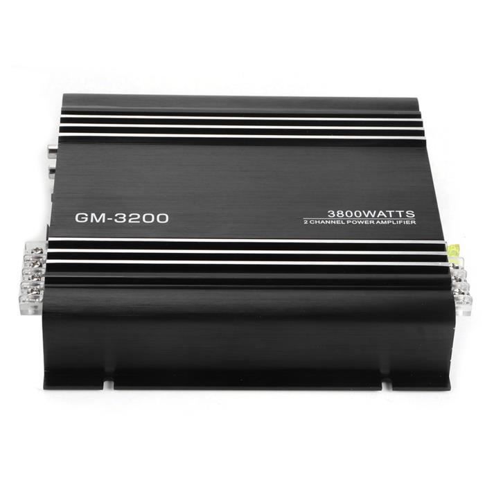 Ampli Caisson Basses Amplificateur Audio Voiture Jandra C-236 3800W 2 Canaux - Pour Caisson De Basses Stéréo Amplificateur Stéréo Auto