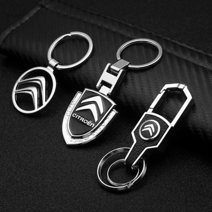 3 Citroen -Porte clés de voiture en métal et cuir avec logo 3D, 1 pièce,  pour citroën C4 C1 C5 C3 C6 C5 C8 DS C ELYSEE VTS C4l Xanti - Cdiscount  Bagagerie - Maroquinerie